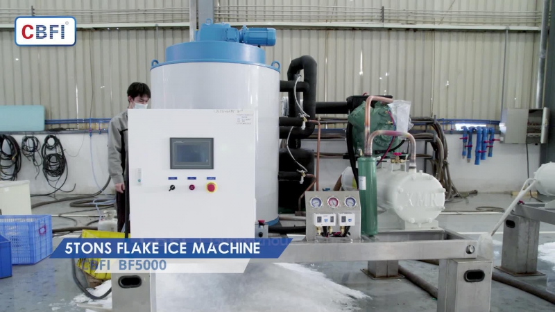 ماكينة صناعة شرائح الثلج سعة 5 طن (BF5000)