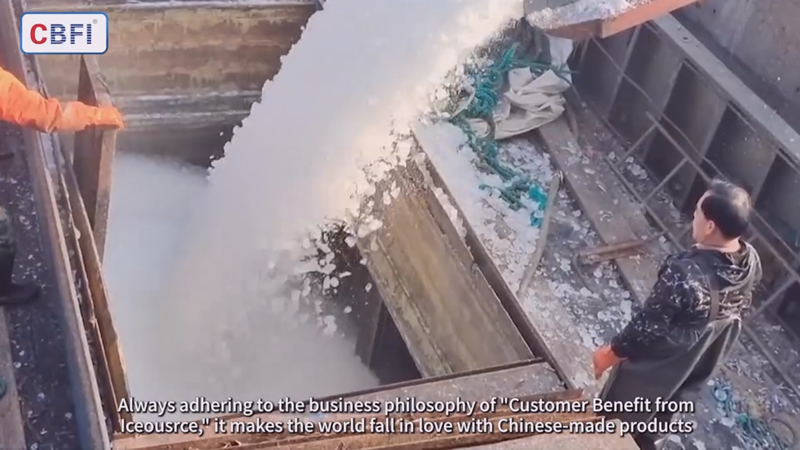ماكينة تصنيع قوالب الثلج من المياه المالحة 100 طن في إندونسيا