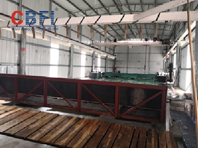  نظام صناعة الثلج الملحي، سعة 40 طن (لأحد الزبائن في Jiangmen)