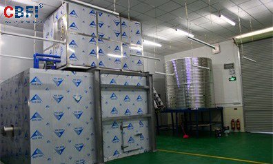  مصنع إنتاج الثلج وأنابيب الثلج الصالح للأكل بسعة 45 طن في مدينة Guangzhou